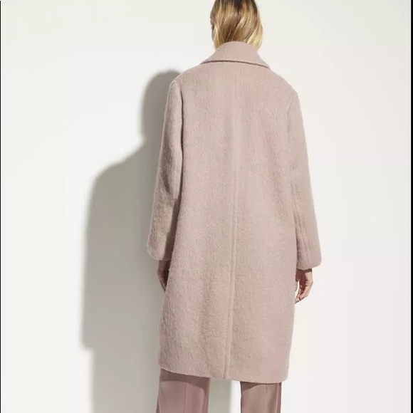 NWT $795 Vince Textured Wool Blend Notch Collar Coat - Picture 4 of 7